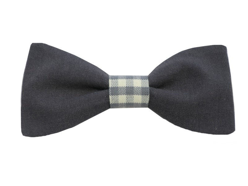 Nœud papillon gris charbon