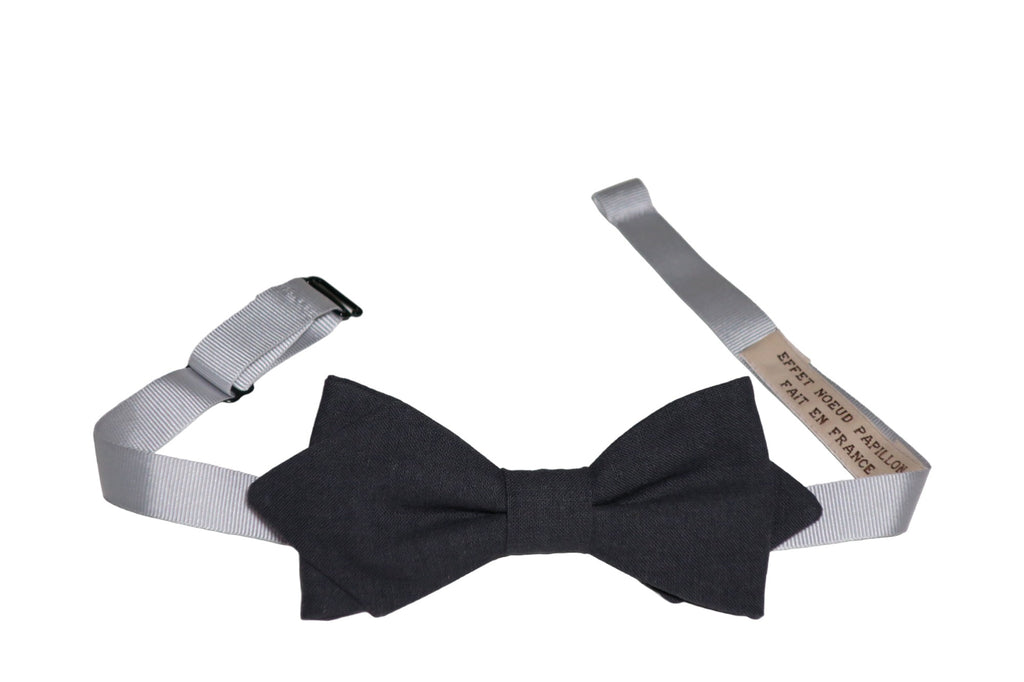 Noeud papillon gris graphite - Effet Noeud Pap