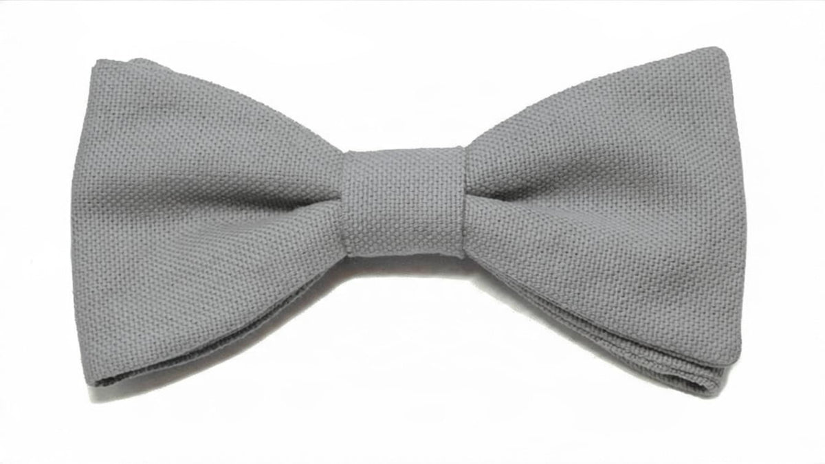 Noeud papillon gris mastic