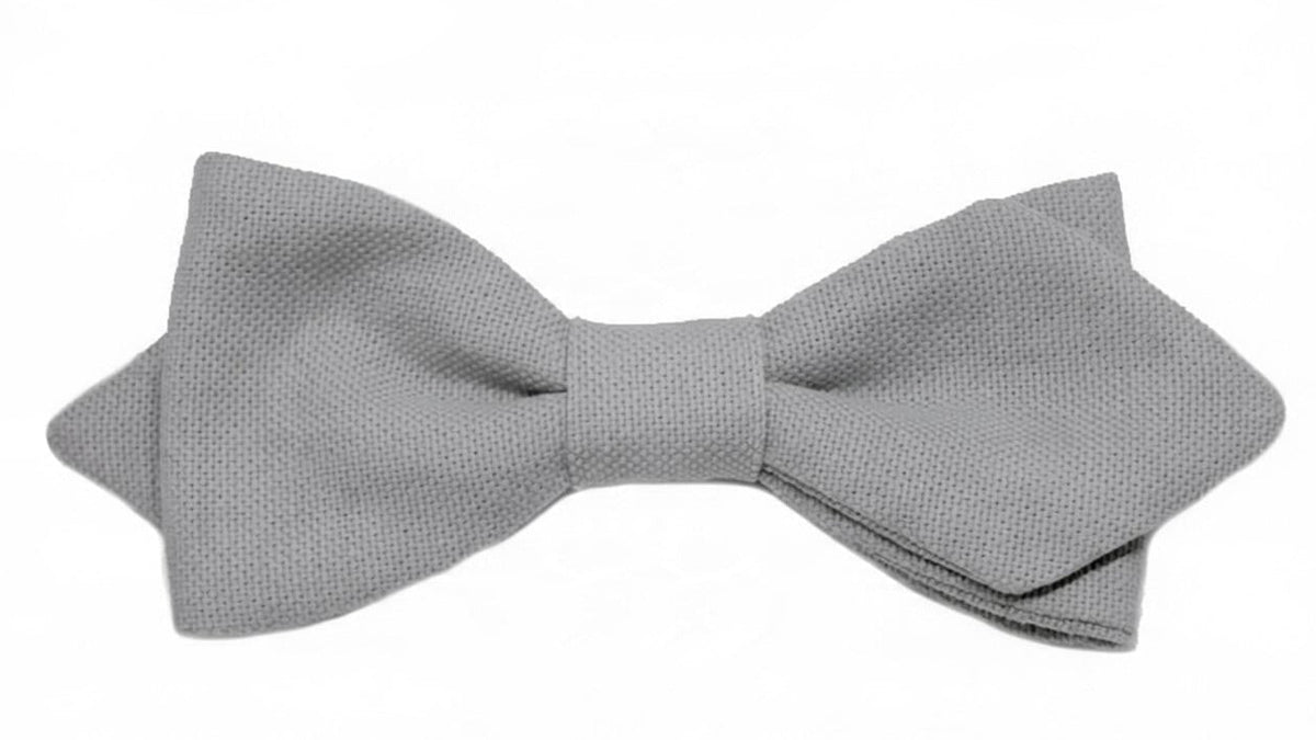 Noeud papillon gris mastic