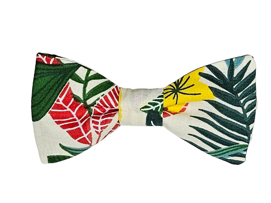 Nœud papillon imprimé exotique