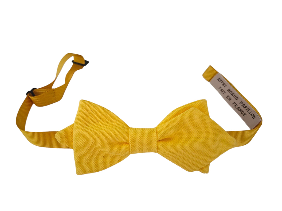 Noeud papillon jaune Citron - Effet Noeud Pap