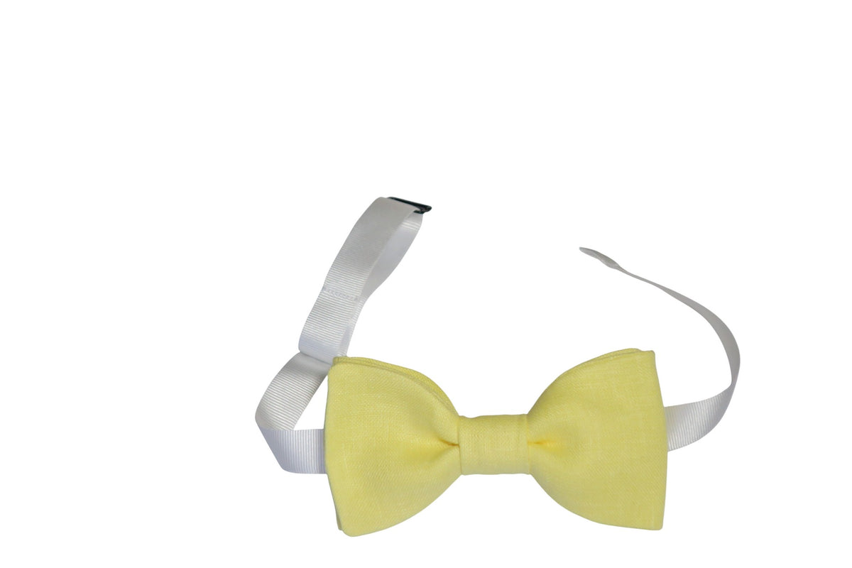 Noeud papillon jaune beurre