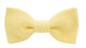 Nœud papillon en lin jaune beurre pour homme