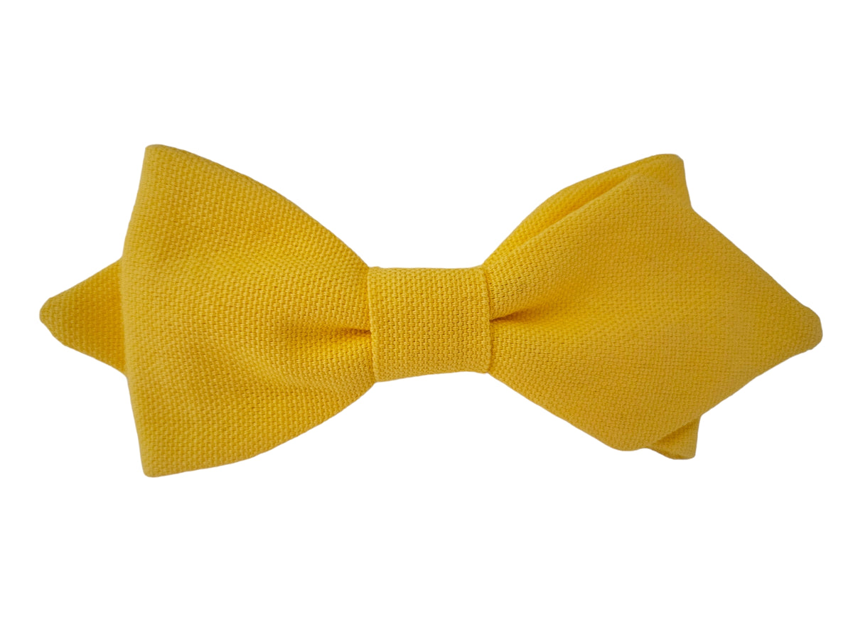 Nœud papillon jaune citron