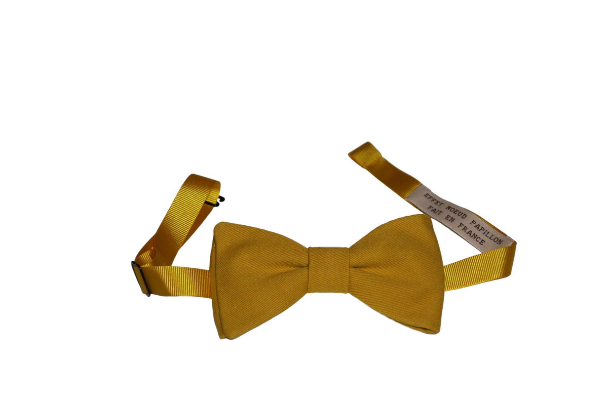 Noeud papillon jaune moutarde - Effet Noeud Pap