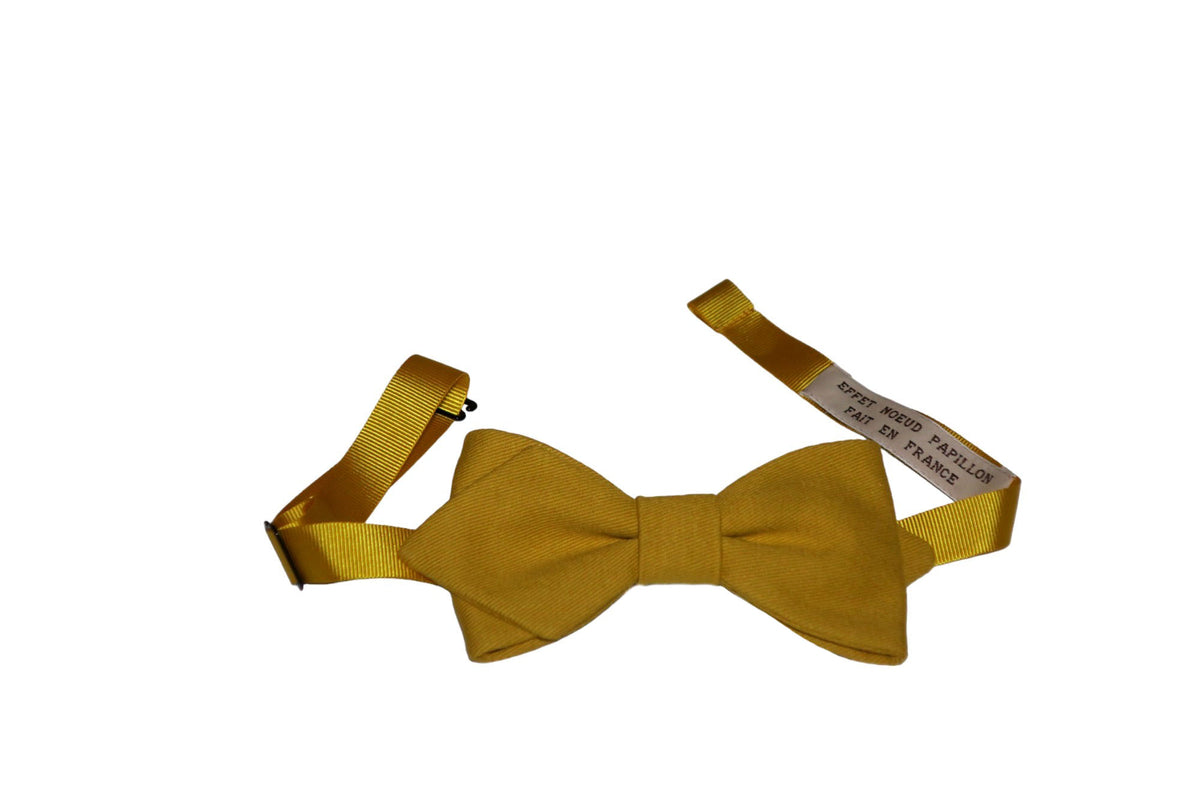 Noeud papillon jaune moutarde - Effet Noeud Pap