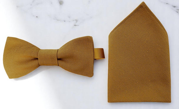 Noeud papillon jaune moutarde