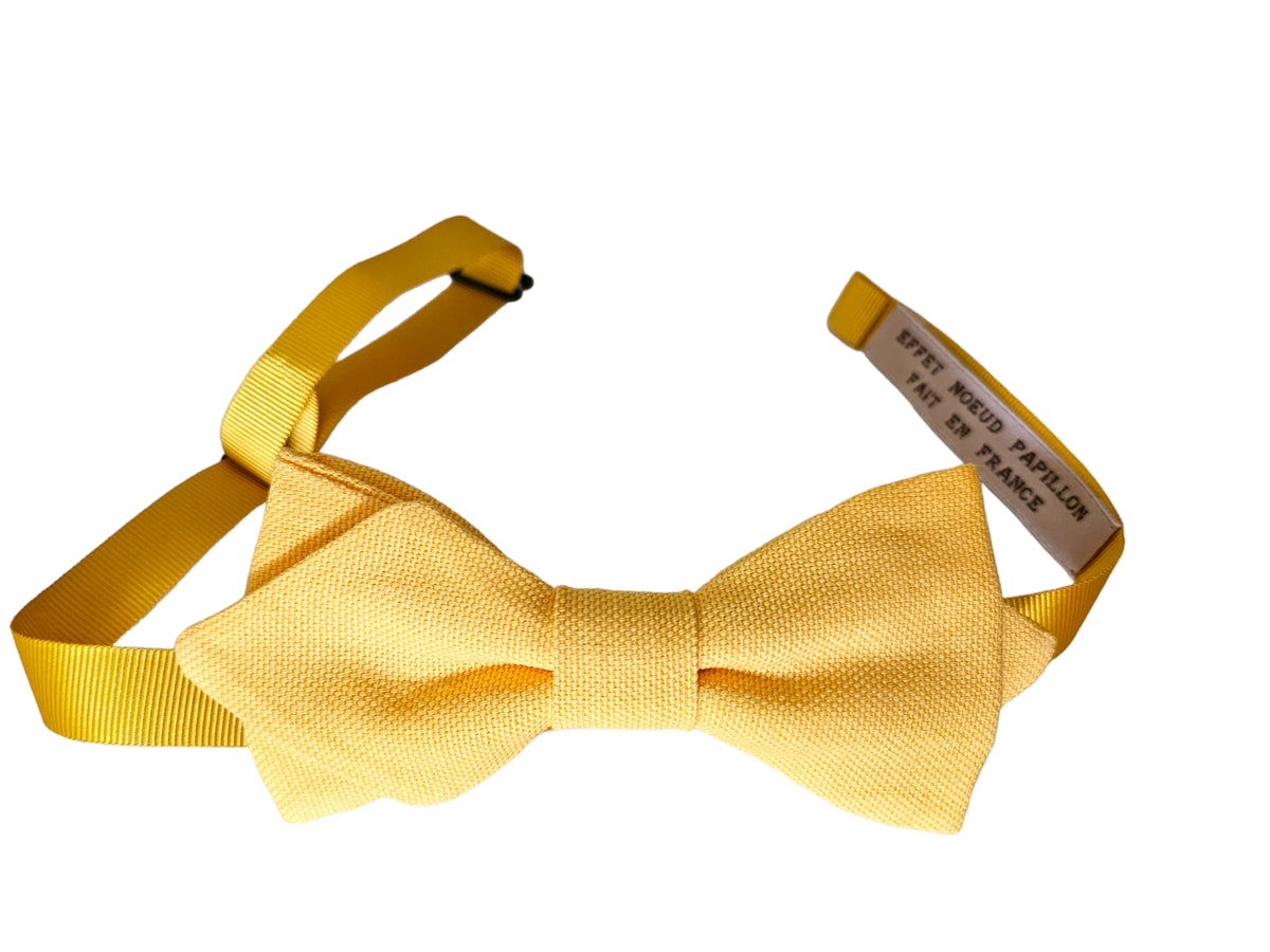 Noeud papillon jaune orangé - Effet Noeud Pap