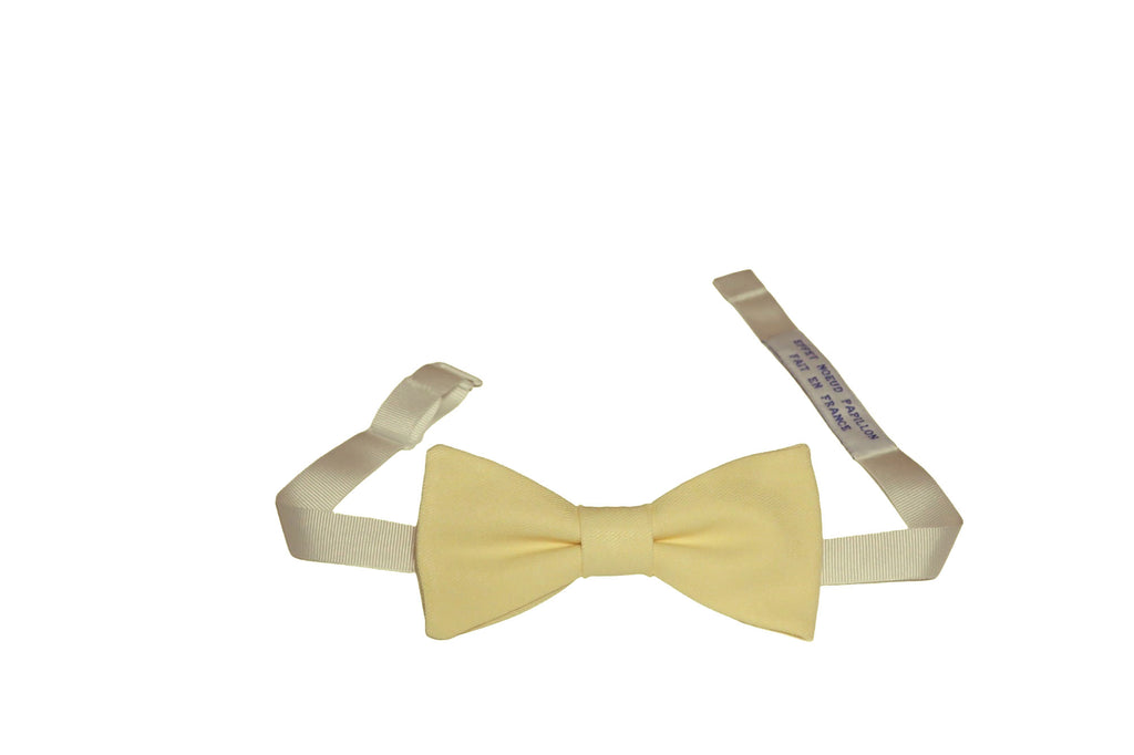 Noeud papillon jaune pastel - Effet Noeud Pap