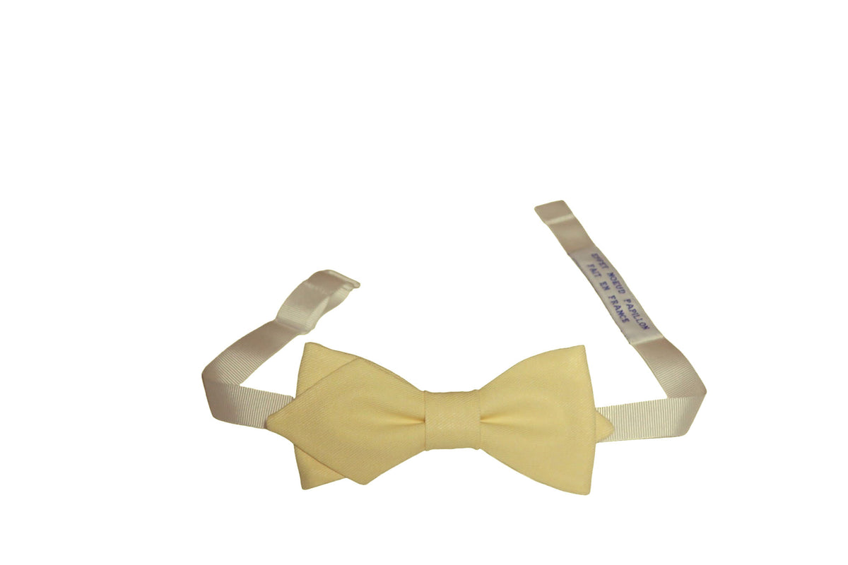 Noeud papillon jaune pastel - Effet Noeud Pap