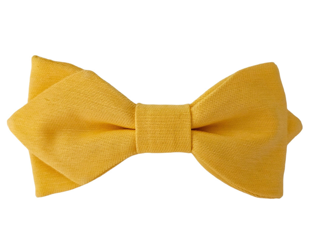 Nœud papillon jaune soleil