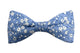 Noeud papillon fleuri bleu lavande et blanc - Effet Noeud Pap