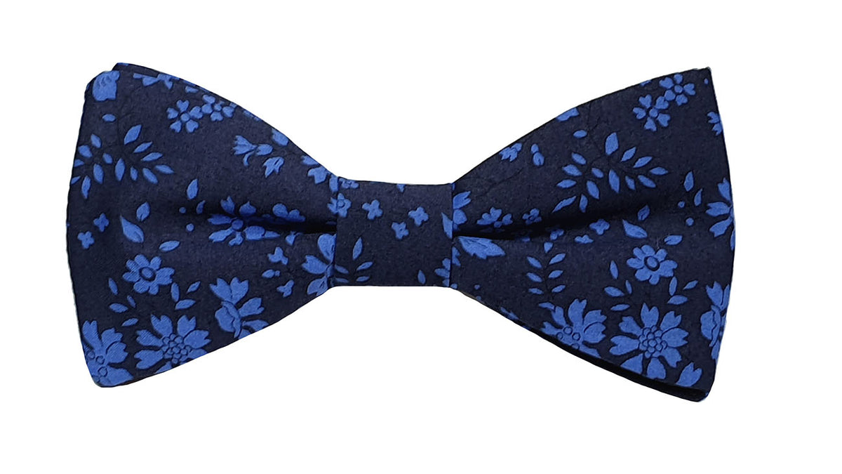 Noeud papillon Liberty bleu Capel - Effet Noeud Pap