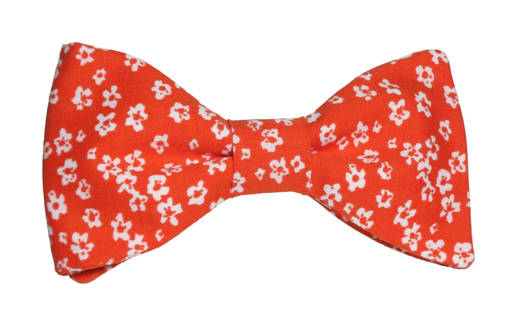 Noeud papillon Liberty orange potimarron