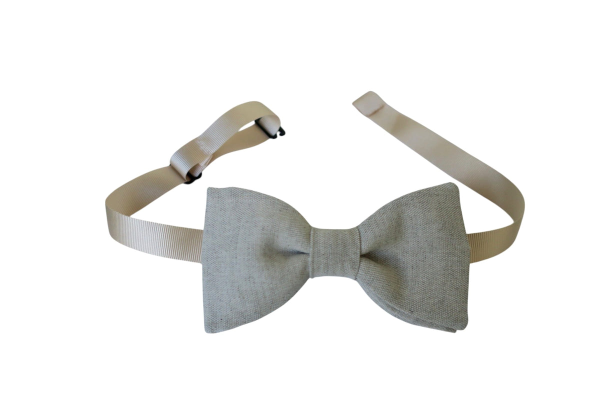 Noeud papillon lin naturel - Effet Noeud Pap