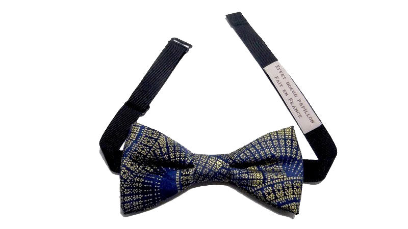 Noeud papillon marine et or - Effet Noeud Pap