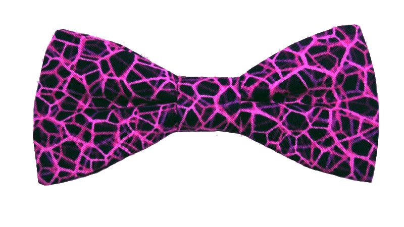 Noeud papillon marine motif géométrique violet - Effet Noeud Pap