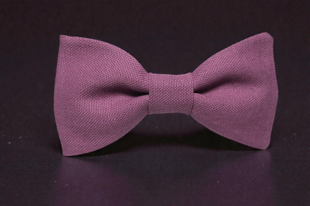 Noeud papillon mauve rosé