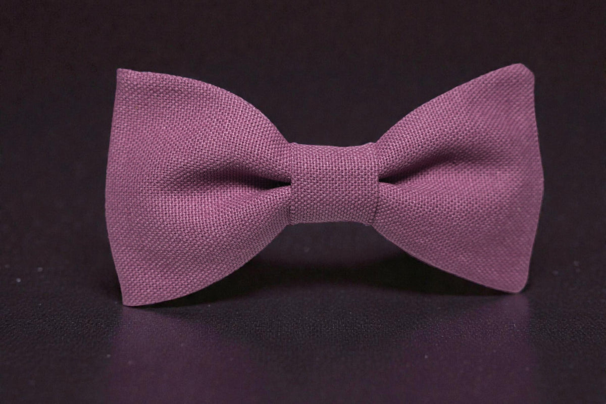 Noeud papillon mauve rosé