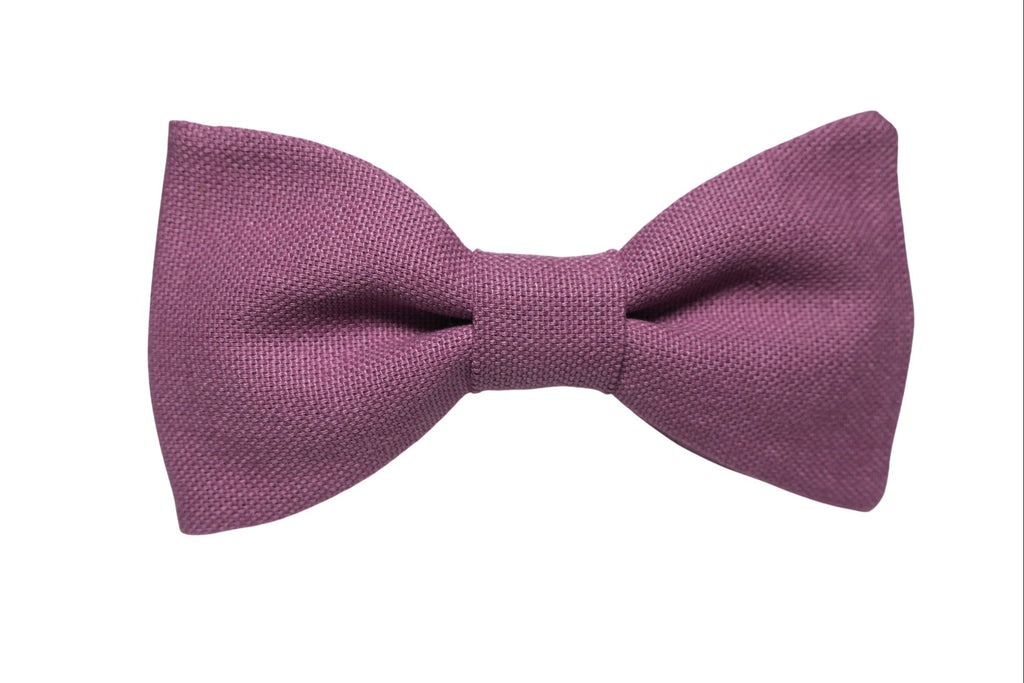 Nœud papillon mauve rosé raffiné, parfait pour look chic et occasion spéciale