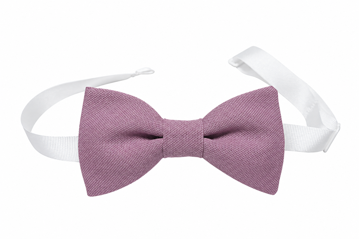 Noeud papillon mauve rosé