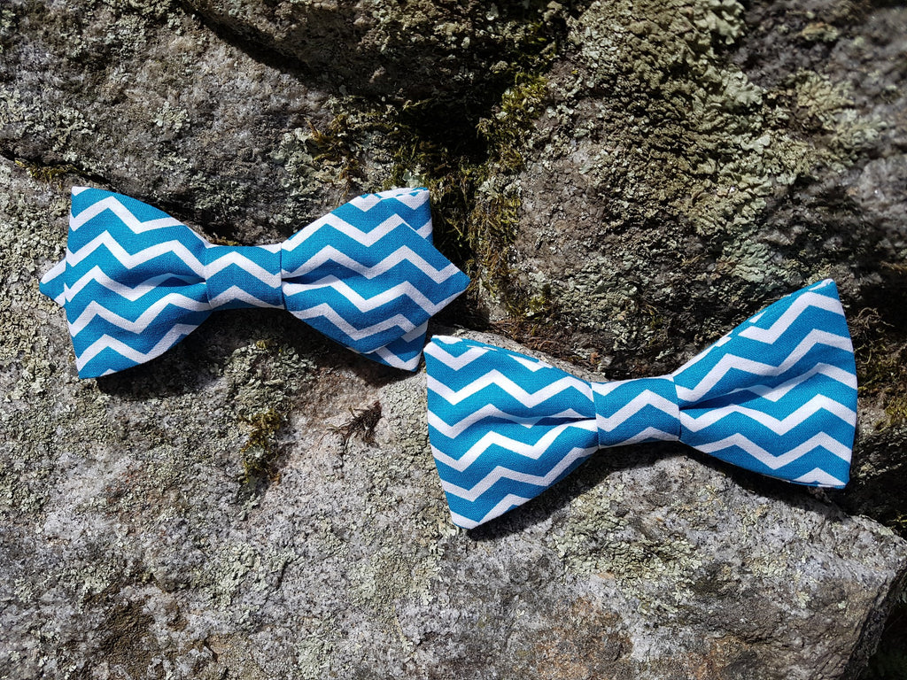 Noeud papillon imprimé Arty bleu pétrole