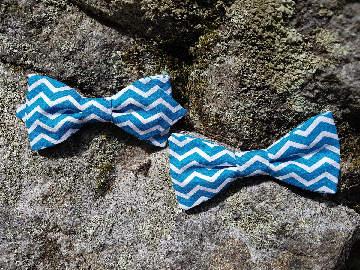 Noeud papillon imprimé Arty bleu pétrole