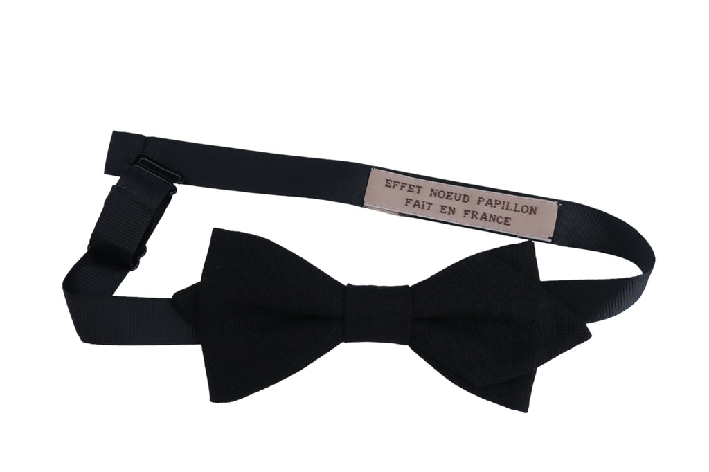 Noeud papillon noir de jais - Effet Noeud Pap