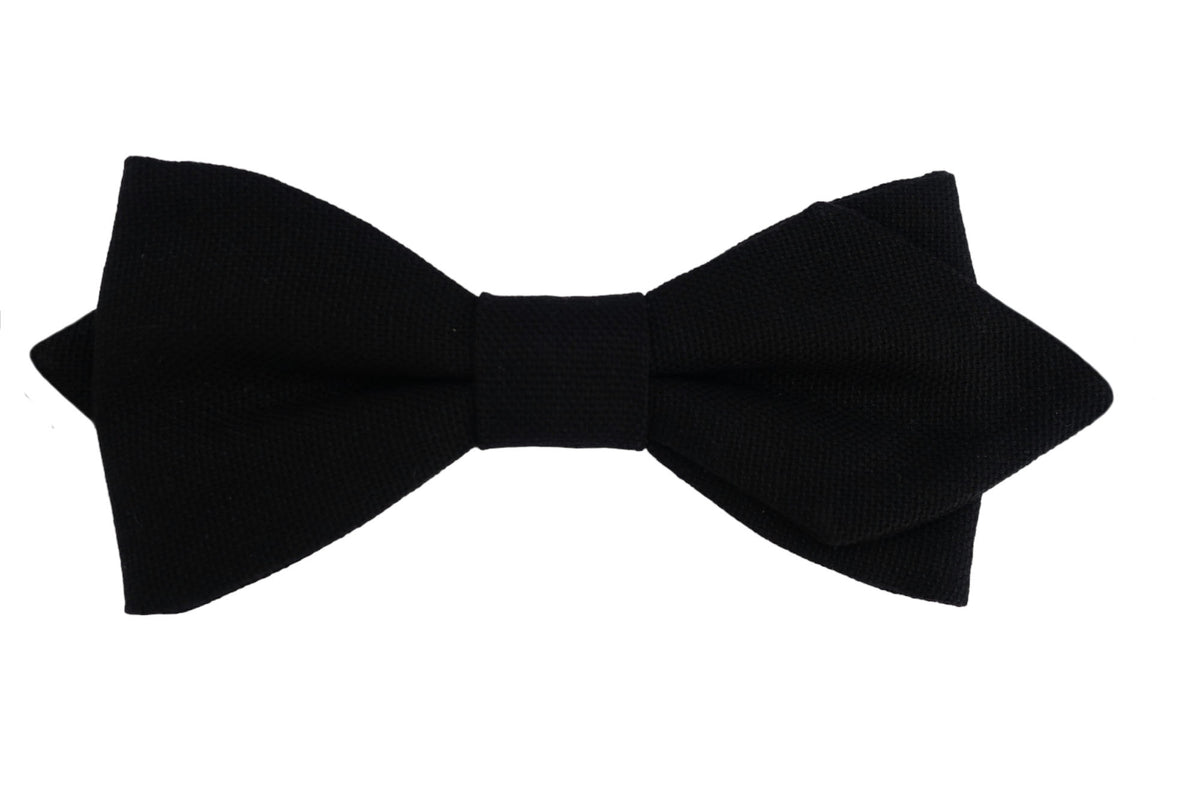 Noeud papillon noir de jais - Effet Noeud Pap