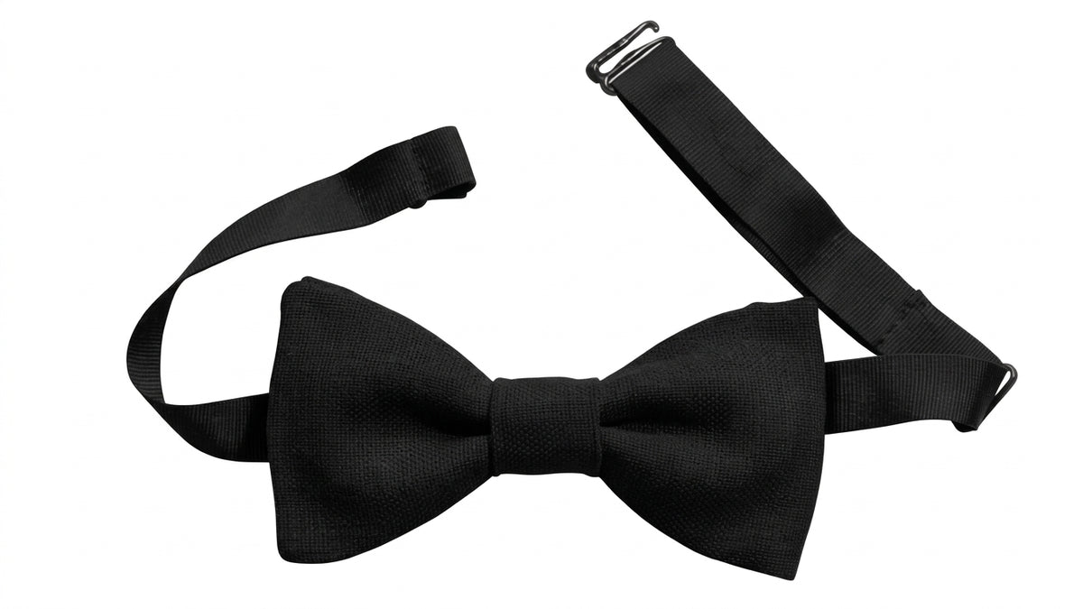 Noeud papillon noir de jais