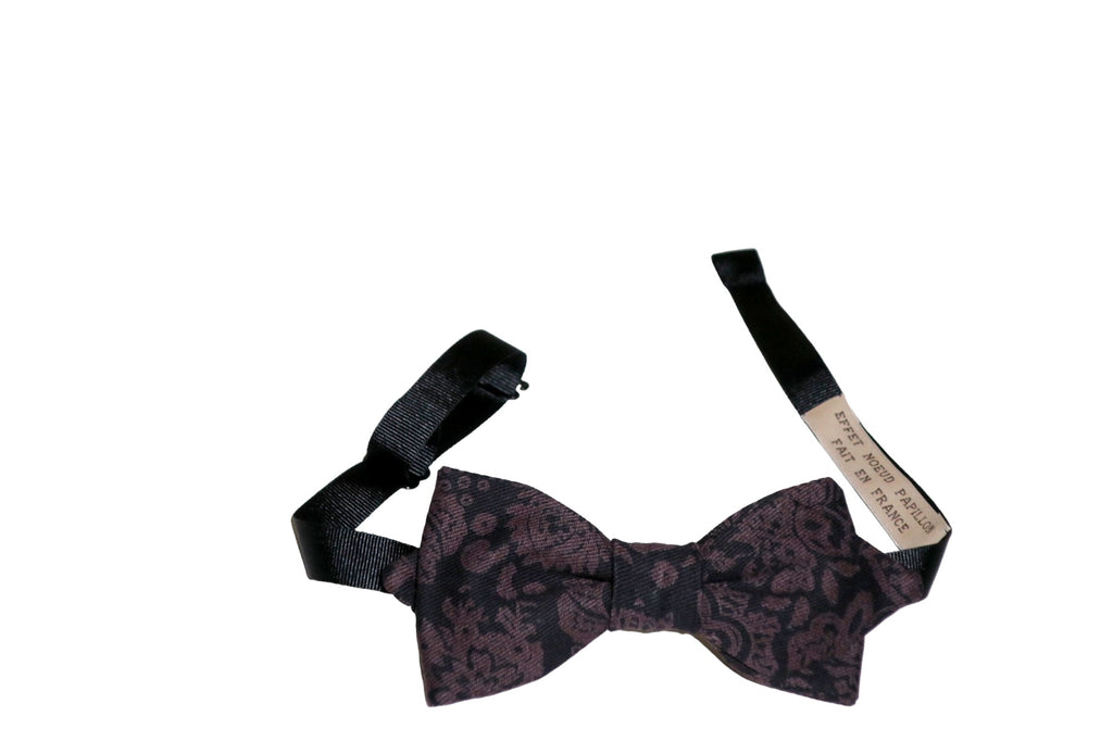 Noeud papillon noir et violet - Effet Noeud Pap