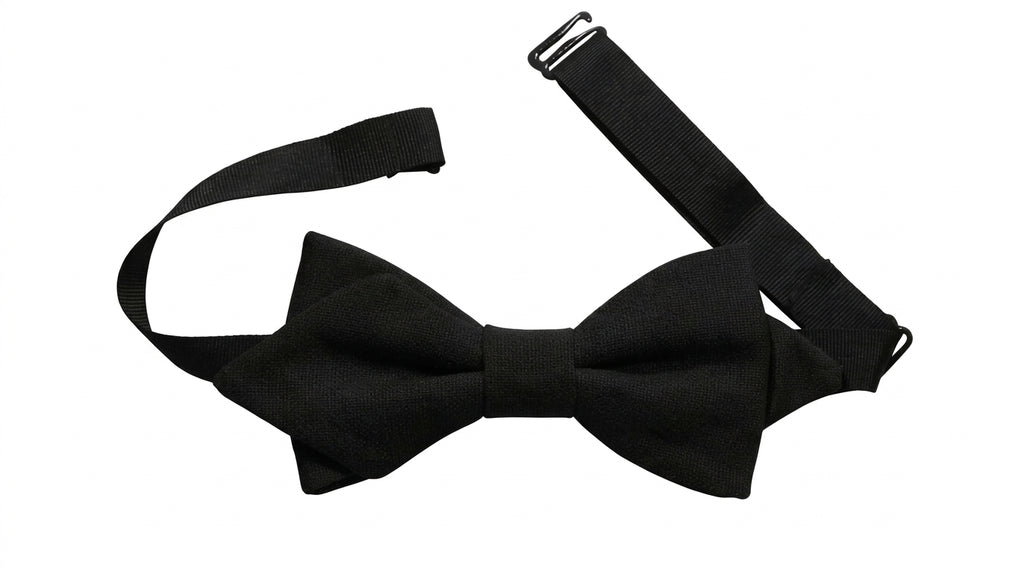 Noeud papillon noir de jais