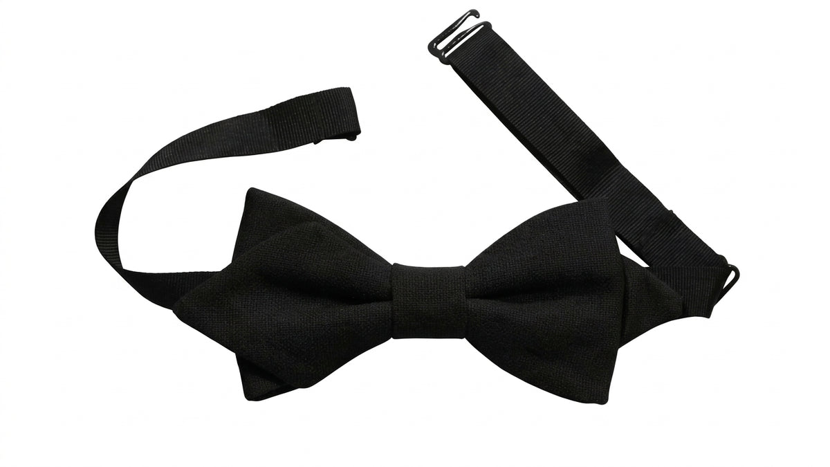 Noeud papillon noir de jais