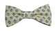 Nœud papillon provençal crème calissons bleus