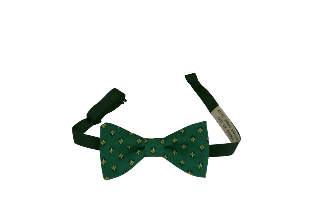 Noeud papillon provençal vert calissons jaunes - Effet Noeud Pap