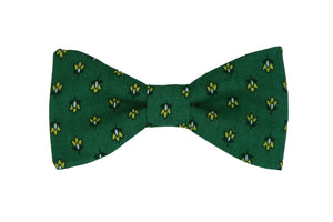 Noeud papillon provençal vert calissons jaunes - Effet Noeud Pap