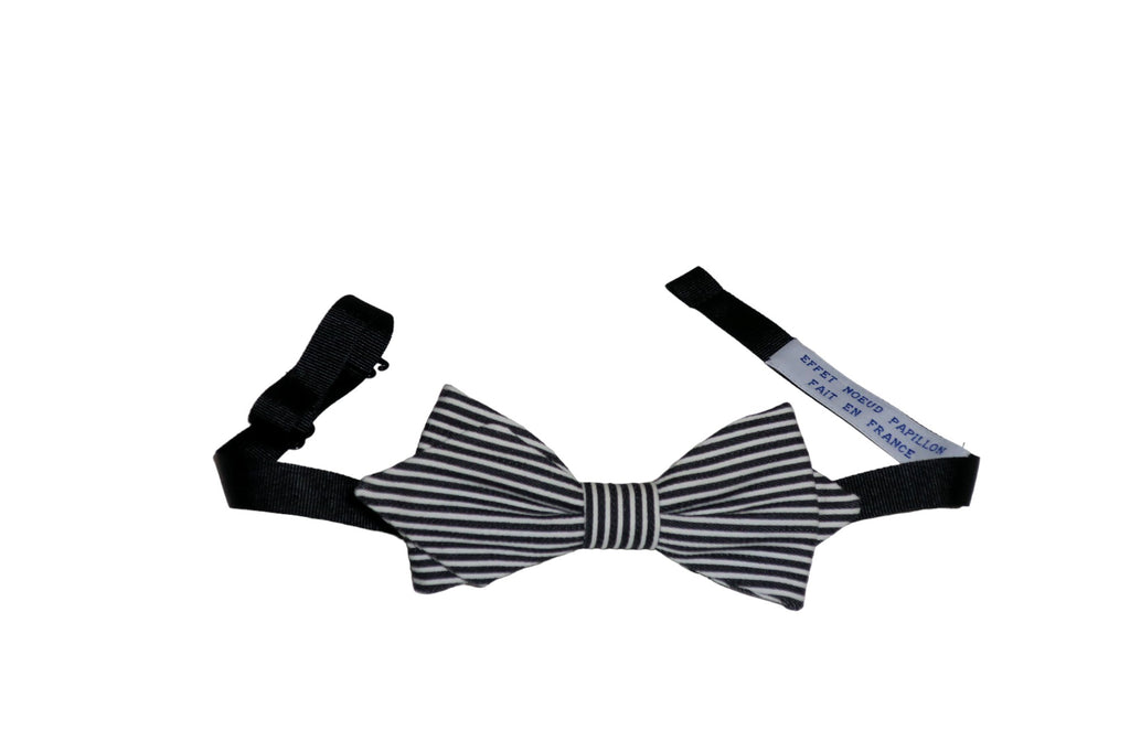 Noeud papillon rayé noir et blanc - Effet Noeud Pap