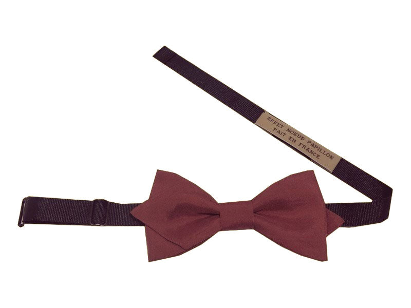 Noeud papillon soie rose framboisé - Effet Noeud Pap