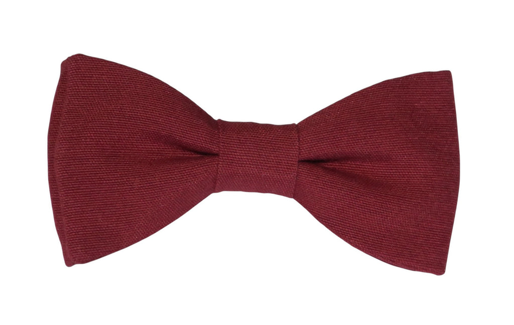 Nœud papillon rouge bourgogne pour homme, accessoire élégant pour mariage et cérémonie