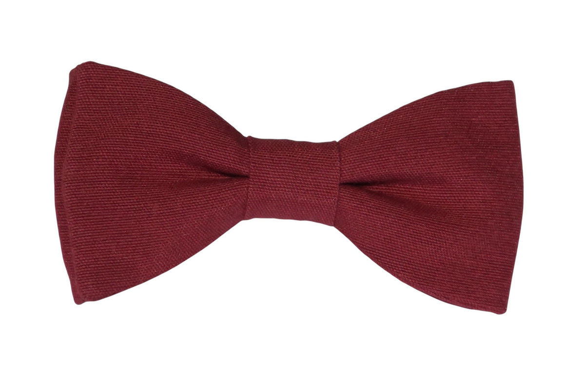 Nœud papillon rouge bourgogne pour homme, accessoire élégant pour mariage et cérémonie