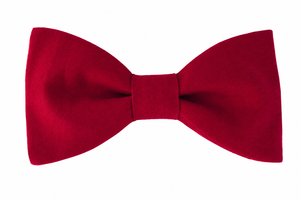 Noeud papillon rouge coquelicot en coton