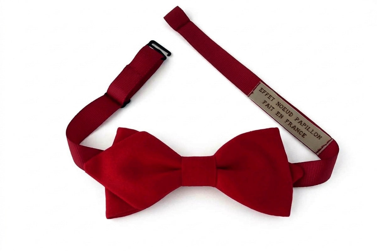 Noeud papillon rouge coquelicot