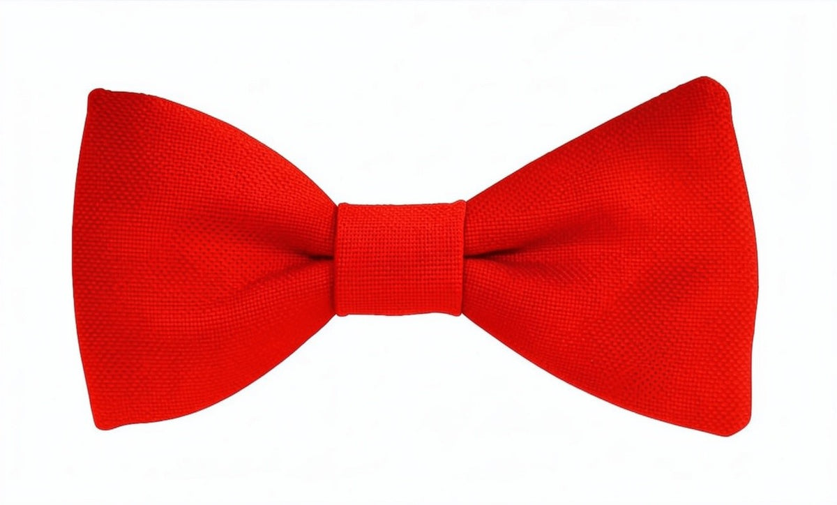 Nœud papillon rouge écarlate chic, parfait pour soirée élégante