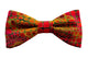 Noeud papillon rouge et vert motifs écailles - Effet Noeud Pap