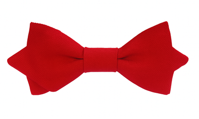 Noeud papillon rouge carmin