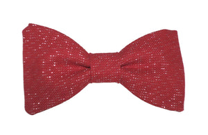 Noeud papillon rouge brillant à paillettes