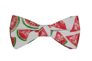 Noeud papillon rouge pastèque pour évènement festif