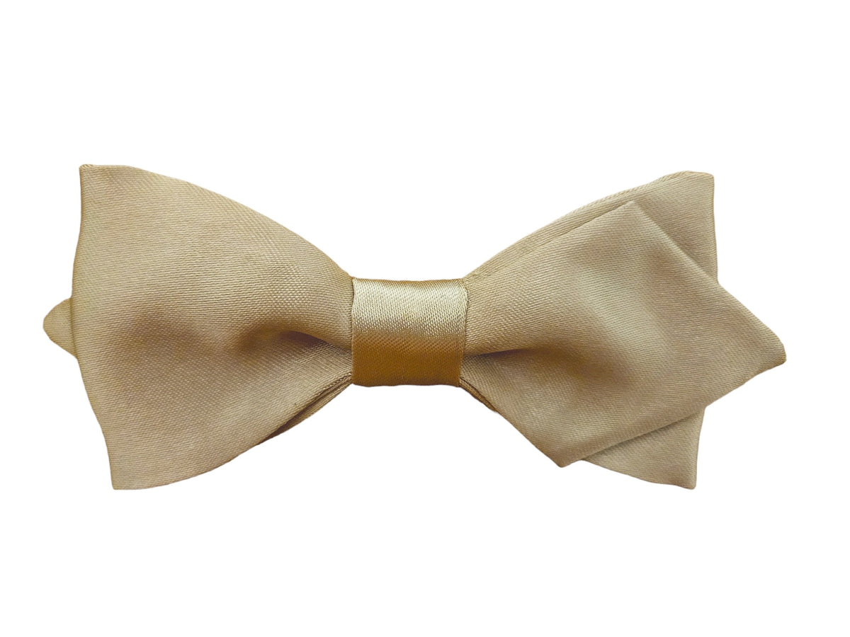 Nœud papillon doré satiné