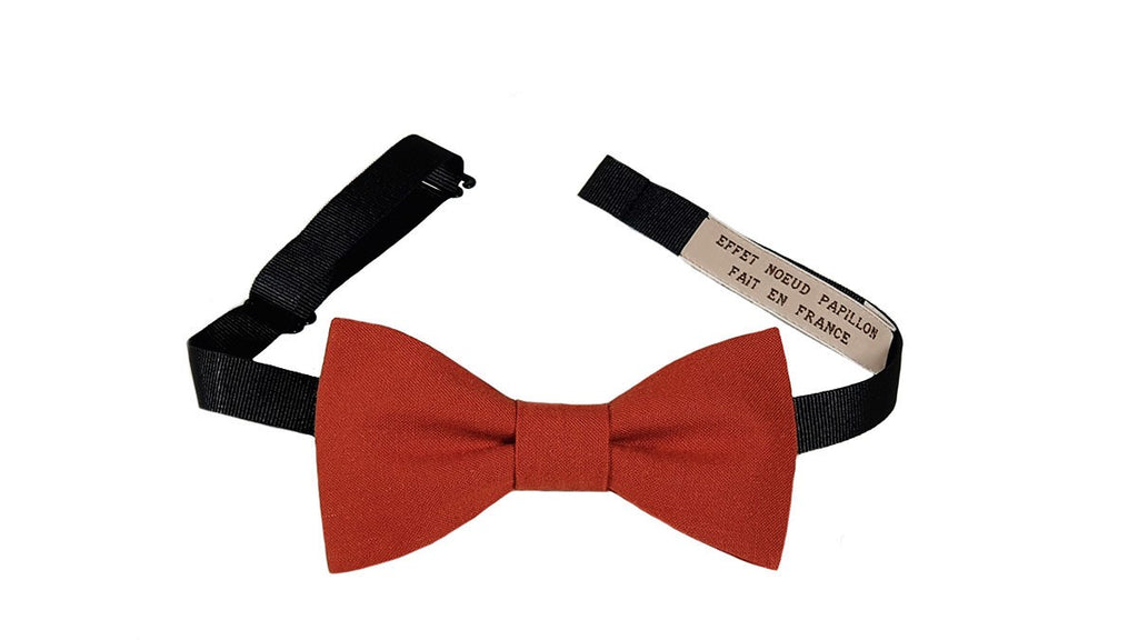 Noeud papillon Terracotta avec tour de cou réglable